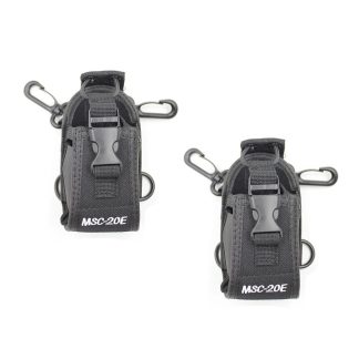 2 pieces MSC-20E Portable Talkie Walkie Nylon Housse Mains Libres Support pour Talkie Walkie Baofeng UV-5R UV-82 TYT Woxun Radio - 2PCS