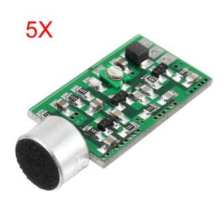 5 pieces FM micro sans fil ramassage emetteur Audio sans fil emission FM carte de base MIC V4.0 100 MHz