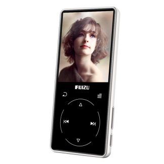 RUIZU D16 8 Go lecteur MP3 bluetooth 2,4 pouces enregistrement FM podometre d'horloge ebook - Gris argent