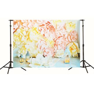 7x5ft 3D ballon nichons fleur coloree mince vinyle photographie toile de fond fond Studio Prop
