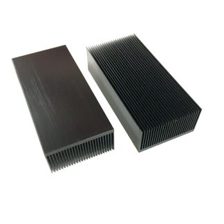 Dissipateur de chaleur profile en aluminium noir 69x37x100mm 69x37x150mm 69x37x200mm - 150mm