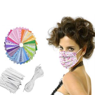 35 pieces masque de protection masques faits maison couverture de visage en tissu de bricolage anti-poussiere pour les soins de sante en plein air