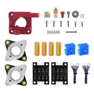 Extrudeuse de metal de type droit TWO TREESe + TL-Smoother + Amortisseur de moteur pas e pas 2 * + Kit de ressorts 4 * pour imprimante Creality 3D CR10