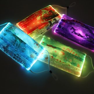 Masque de Noel LED Masque lumineux EL pour la fete de fete de decoration - b