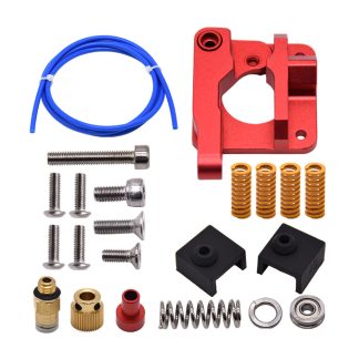 Kit extrudeur e distance Creativitye MK8 + Ressort de mise e niveau + Chaussettes en silicone MK8 + Tube PETG pour Ender 3 CR10/10S - main gauche