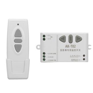 Contreleur avant et arriere de moteur tubulaire AC 220V contreleur de porte electrique contreleur d'ecran de Projection avec telecommande - 433 mhz