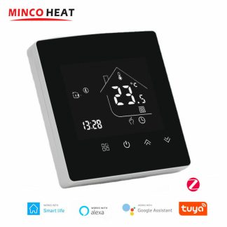 Minco X5H Tuya Chauffage par le sol electrique Thermostat d'ambiance Chaudiere e gaz d'eau Smart WiFi / Thermoregulateur d'interieur Z?gbee Fonctionne avec Google Smart Life - wifi-3a-chauffage eau