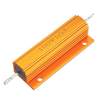 10pcs RX24 100W 1R 1RJ Boetier En Aluminium En Metal Resistance Haute Puissance Boetier En Metal Dore Resistance