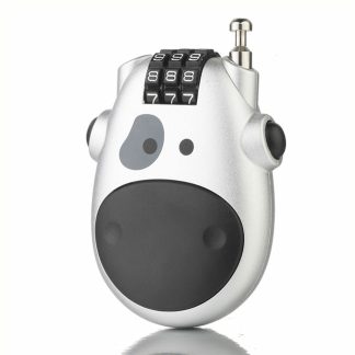 Bakeey telescopique corde combinaison serrures boete e bagages mot de passe cadenas sac de voyage velo chiffre antivol serrure - Noir