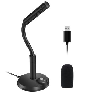 ELEGIANT EGM-01 Microphone sur pied USB Mini microphone e condensateur avec interrupteur pour Mac Windows 7 8 10 et PC