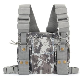 Porte-harnais de poche pour radio, talkie-walkie, sac e dos, etui pour sac e dos, camouflage