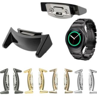 Bakeey 2PCS Watch Bande Connecteur pour Samsung Galaxy Gear S2 Smart Watch - or rose