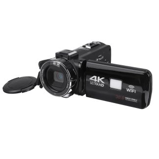 Ultra HD 4K 18X 30MP 18X Zoom 3 pouces LCD Camescope numerique Camera video DV Rotation e 270 e pour Vlogging Enregistrement video Youtube