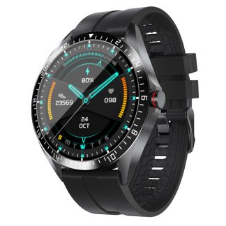[Bluetooth 5.0] Bakeey GW16 Bracelet de test de thermometre Montre intelligente d'affichage de la meteo des soins de sante - Vert
