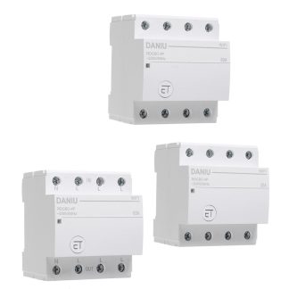 DANIU WiFi disjoncteur 4P minuterie interrupteur relais maison intelligente maison telecommande commande vocale pour Amazon Alexa Google Home - 32A