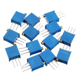 100R-1M 65pcs 13 Valeurs 3296 Potentiometre Pack Pack de resistance reglable Pack composant 5pcs Chaque valeur