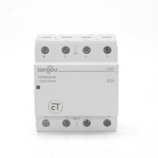 Telecommande de disjoncteur Tongou TOWICB-80 4P WiFi par eWeLink APP commande vocale avec Amazon Alexa Google Home interrupteur principal de Rail Din 72mm - 63A