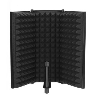 Microphone pliable bouclier d'isolation acoustique mousses acoustiques Studio filtre de panneau de boetier de bruit e trois portes
