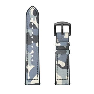 Un cete de peau de vache Un cete de gel de silice Montre Bande pour Huawei Montre GT/Honor Magique - Camouflage