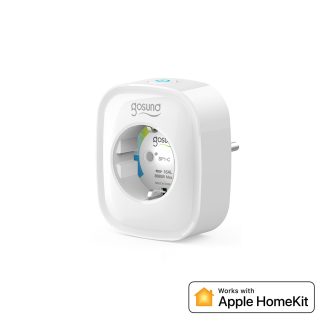 Gosund SP1-H Version HomeKit prise intelligente prise WiFi moniteur d'alimentation fonction de synchronisation telecommande commande vocale fonctionne avec Siri et HomeKit prise ue