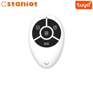 Staniot RC01 433 MHz haute qualite Portable 4 boutons porte-cles telecommande sans fil pour WIFI GSM systeme d'alarme de securite antivol e domicile