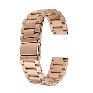 Montre de rechange en acier inoxydable Bande avec bracelet en metal pour Fitbit Charge 3 sans lieur - Dore