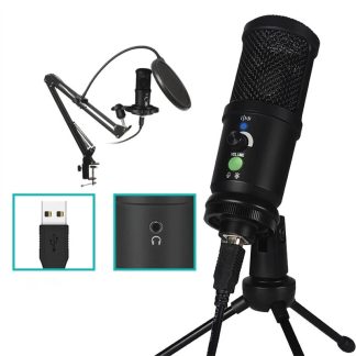 Bakeey BM-66 Microphone e condensateur professionnel enregistrement microphone USB avec trepied pour enregistrement de studio informatique Braodcasting - 2 #