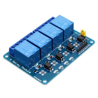 3pcs 5V Module de relais 4 canaux pour PIC ARM DSP AVR MSP430 bleu Geekcreit pour Arduino - produits compatibles avec les cartes officielles Arduino
