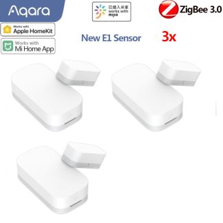 [3PCS] Aqara E1 Capteur de fenetre et de porte Zigbee 3.0 Telecommande sans fil Smart Home Kit Alarme e distance Eco-System Fonctionne avec Homekit et Mi Home APP