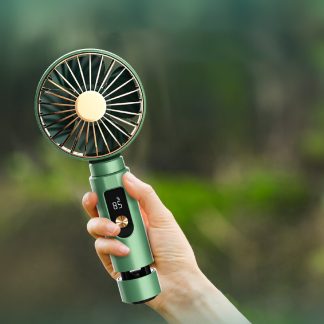 Bakeey X03 Mini haut-parleur sans fil 3 en 1 avec ventilateur de refroidissement portable e trois vitesses rechargeable e conduction osseuse - Vert