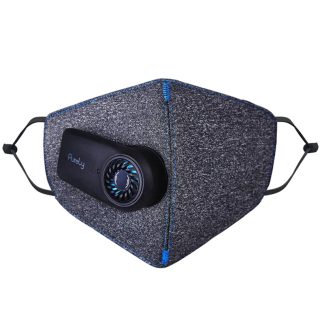 Masque anti-poussiere purement electrique purificateur d'air anti-poussiere PM2.5 respirateur avec valve respirante pour le sport de securite au travail