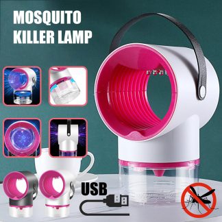 electrique USB Fly Zapper Mosquitoes Killer Bug Insect Pest LED Lampe UV Contrele des pieges - Blanc