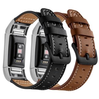 Bakeey montre en cuir veritable Bande bracelet pour Xiaomi Amazfit Bip Youth edition montre intelligente Non original - Noir