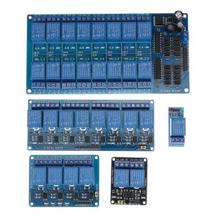 Module de relais 12 V 1/2/4/8/16 canaux avec optocoupleur pour PIC AVR DSP ARM Geekcreit pour Arduino - produits compatibles avec les cartes Arduino officielles - 8CH