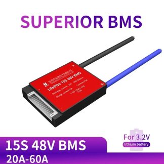 DALY BMS 15S 48V 20A 30A 40A 60A 3.2V LifePo4 18650 PCM Batterie Carte de Protection BMS avec Module Lithium equilibre Batterie - Port commun 40a 48v