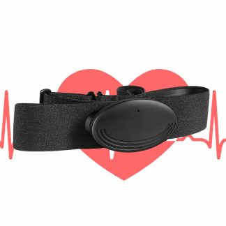 Spovan HR03 ceinture de frequence cardiaque intelligente bluetooth moniteur ECG en temps reel Fitness Bande sangle de poitrine de cyclisme de sport - Noir