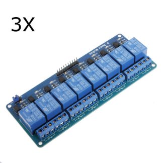 3Pcs Geekcreit 5V Carte de Module de relais 8 canaux PIC AVR DSP ARM