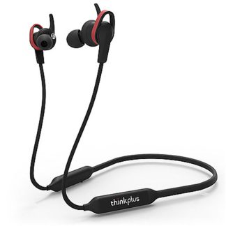 Lenovo Thinkplus Pods One ecouteurs bluetooth V5.0 doubles pilotes dynamiques HIFI son IPX5 casque de sport etanche avec micro - Rouge