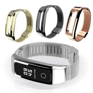 Montre Mijobs Milan en metal Bande pour Huawei Honor version Band 4 - Dore
