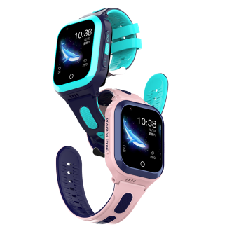 Bakeey FY70 4G Montre Intelligente Enfants 1,4 pouces ecran Tactile GPS + WiFi + LBS Position SOS Camera etanche 680mAh Longue Veille Enfants Montre Intelligente Telephone - Bleu