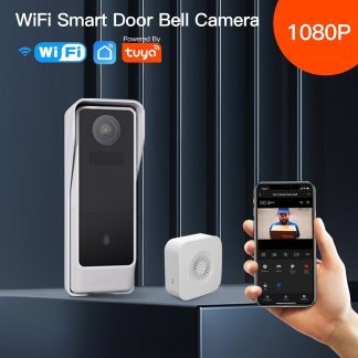 MoesHouse 1080P WiFi Tuya maison intelligente video sonnette camera capteur de mouvement detection video interphone Vision nocturne securite sonnette - sonnette wifi ding dong