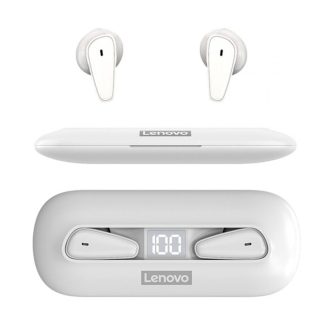 Lenovo XT95 TWS Bluetooth 5.0 ecouteurs Casques 1.6CM Ultra Mince Contrele Tactile Affichage Numerique Stereo HiFi Bass 28H ecouteurs Playtime - Noir