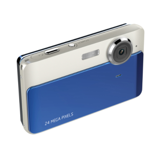 Amkov CD-AF 24MP 1080P Appareil photo numerique retro 2,4 pouces IPS HD ecran Camescope anti-secousse DV Cam - Rose