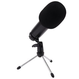 HZM & C BM-750USB Microphone filaire e condensateur USB professionnel universel HD e diffusion en direct avec support de trepied pour carte son pour ordinateur portable Samsung PC - k10