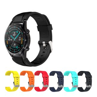 Bakeey 22mm Colorful Montre en silicone Bande pour Amazfit GTR 47mm Huawei Montre GT 2 Montre intelligente - Noir