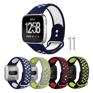 KALOAD remplacement de la montre intelligente en silicone Bande ceinture respirante de ceinture de bracelet pour En formebit Versa Bande - Gris vert