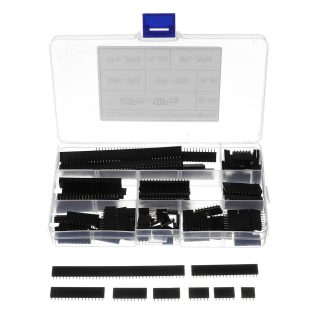 360 pieces 4Pin-40Pin 2.54mm pas droit simple rangee PCB conseil femelle broche en-tete prise