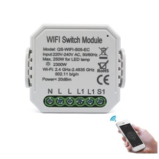 Tuya Smart WIFI moniteur de puissance interrupteur telephone portable telecommande contrele de synchronisation soutien Alexa