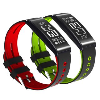 GPS Bracelet en temps reel de moniteur de frequence cardiaque avec le bracelet fute de podometre de traqueur de forme physique - Vert