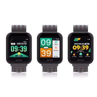 XANESe C68 Bracelet de remise en forme avec montre intelligente et ecran tactile couleur de 1,3 pouces - Bleu